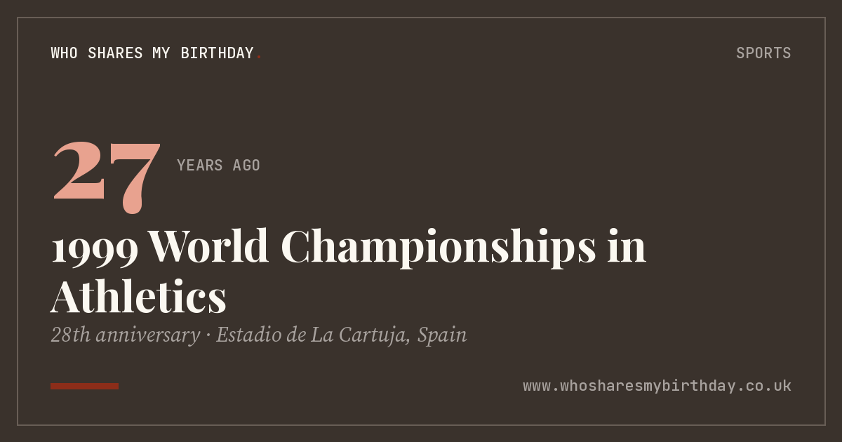 1999 World Championships in Athletics