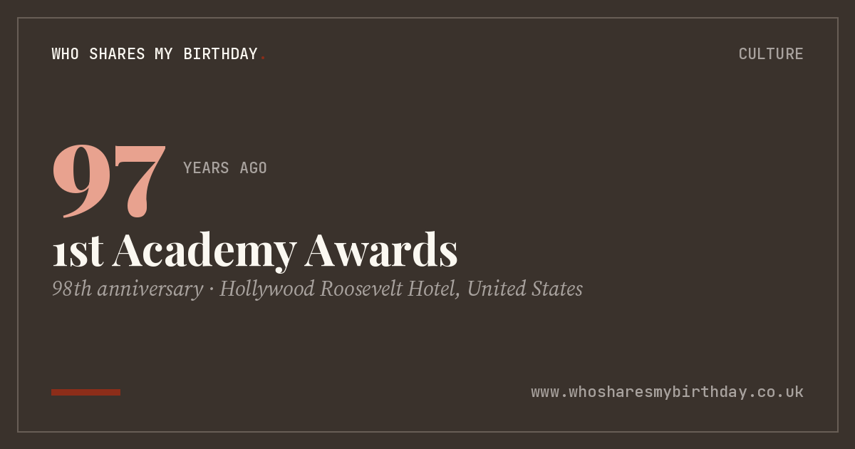 1st Academy Awards
