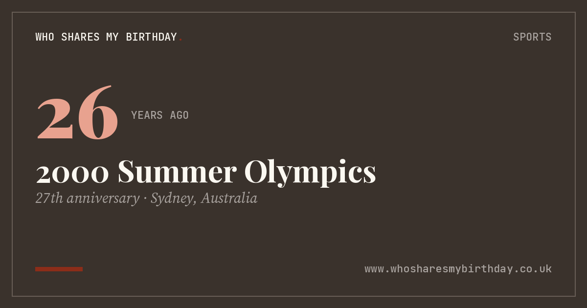 2000 Summer Olympics