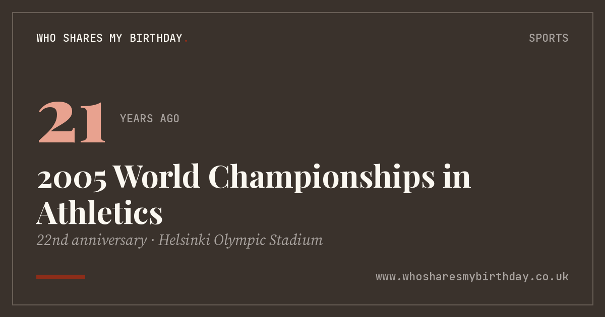 2005 World Championships in Athletics