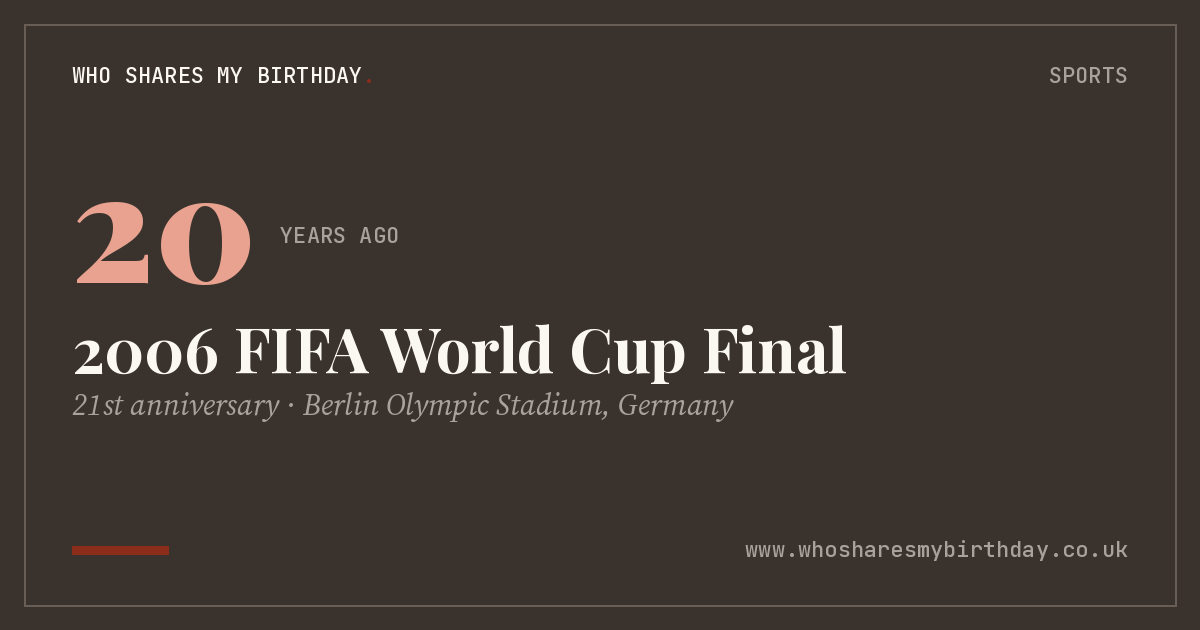 2006 FIFA World Cup Final