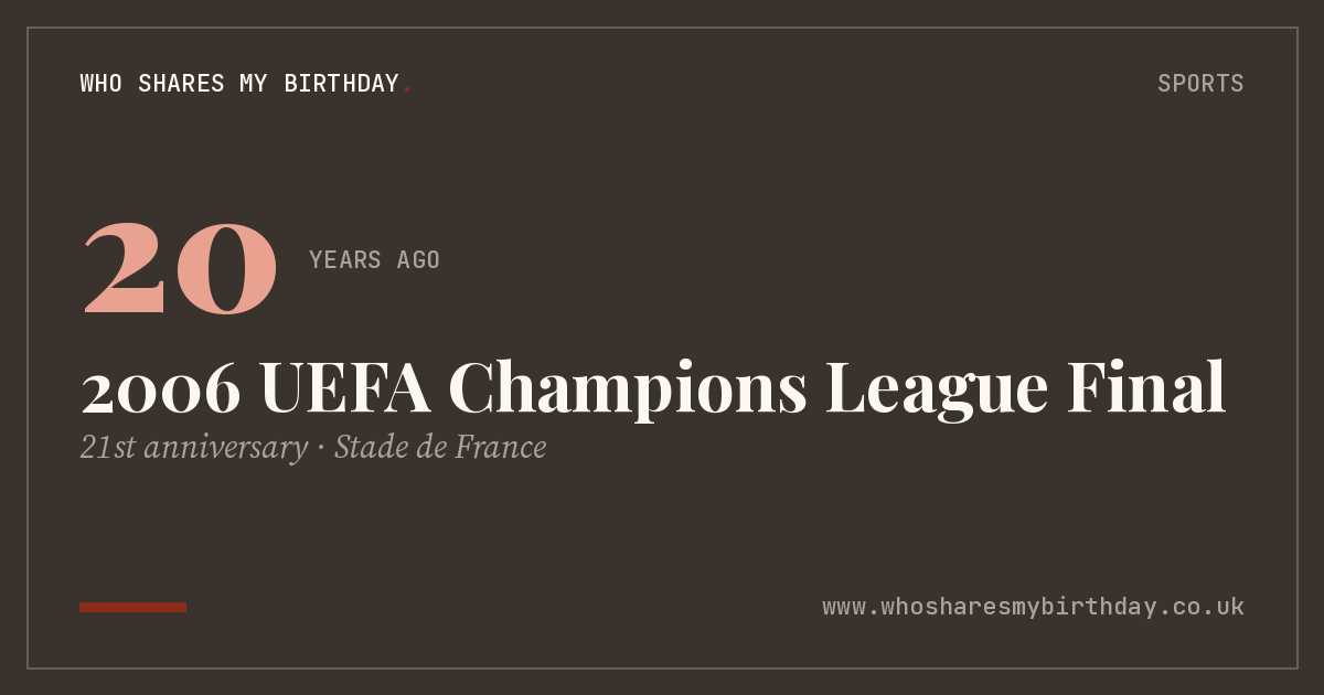 2006 UEFA Champions League Final