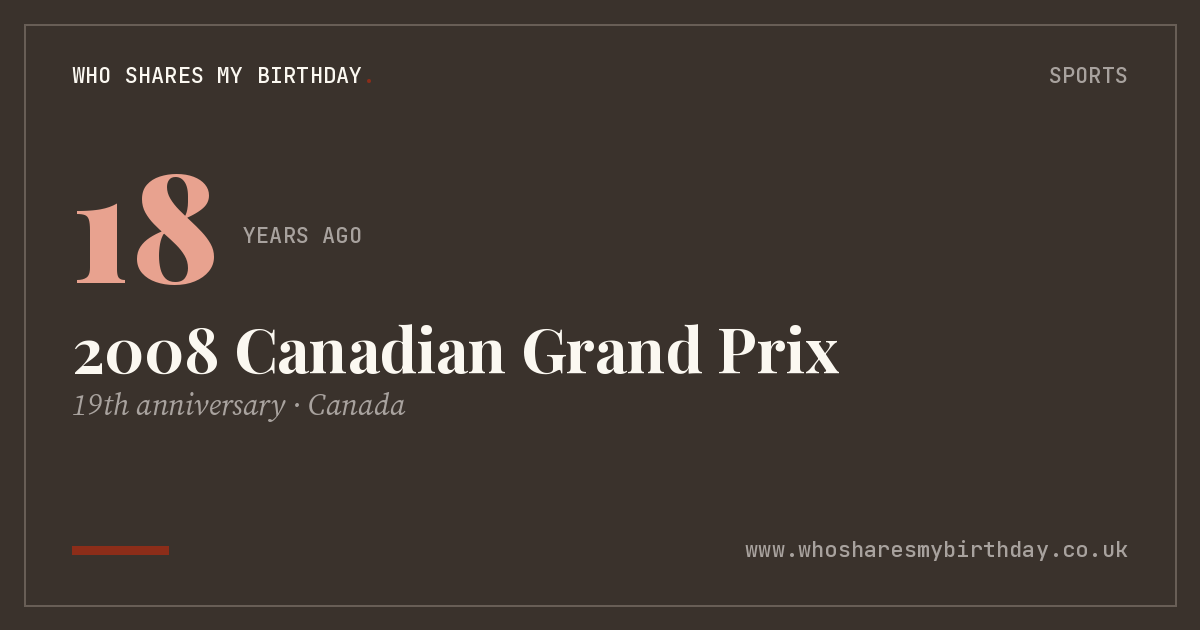 2008 Canadian Grand Prix