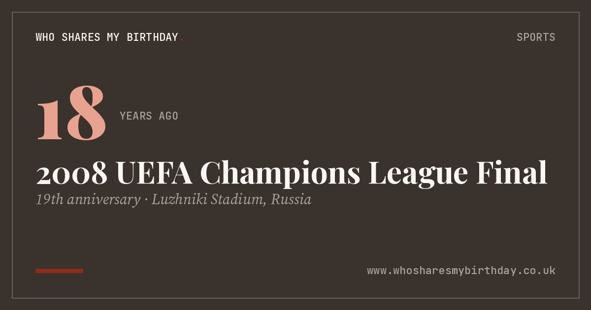 2008 UEFA Champions League Final