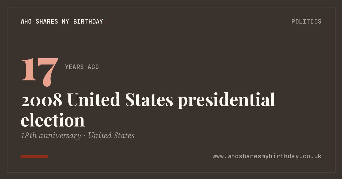 2008 United States presidential election