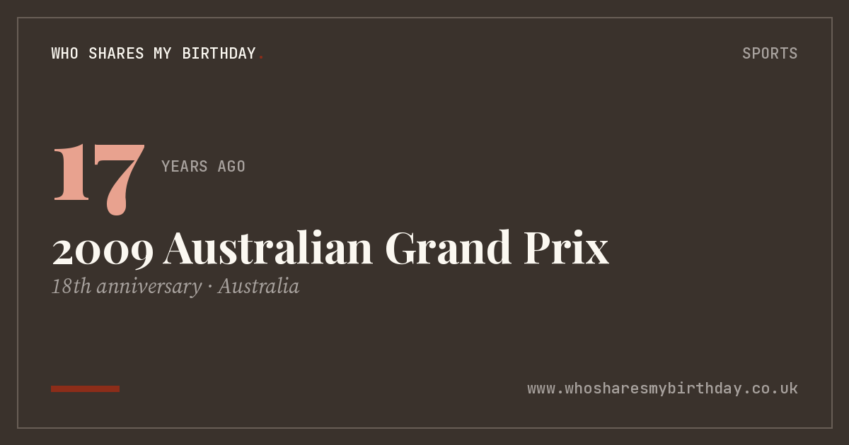 2009 Australian Grand Prix