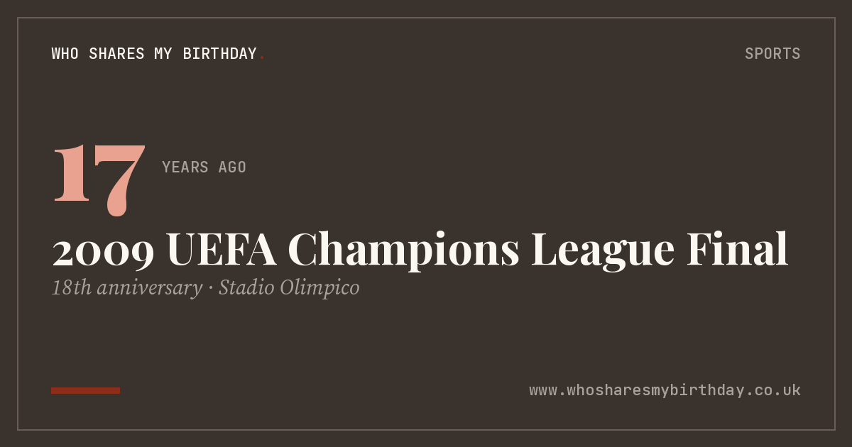 2009 UEFA Champions League Final