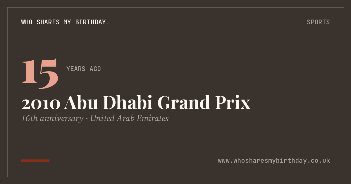 2010 Abu Dhabi Grand Prix