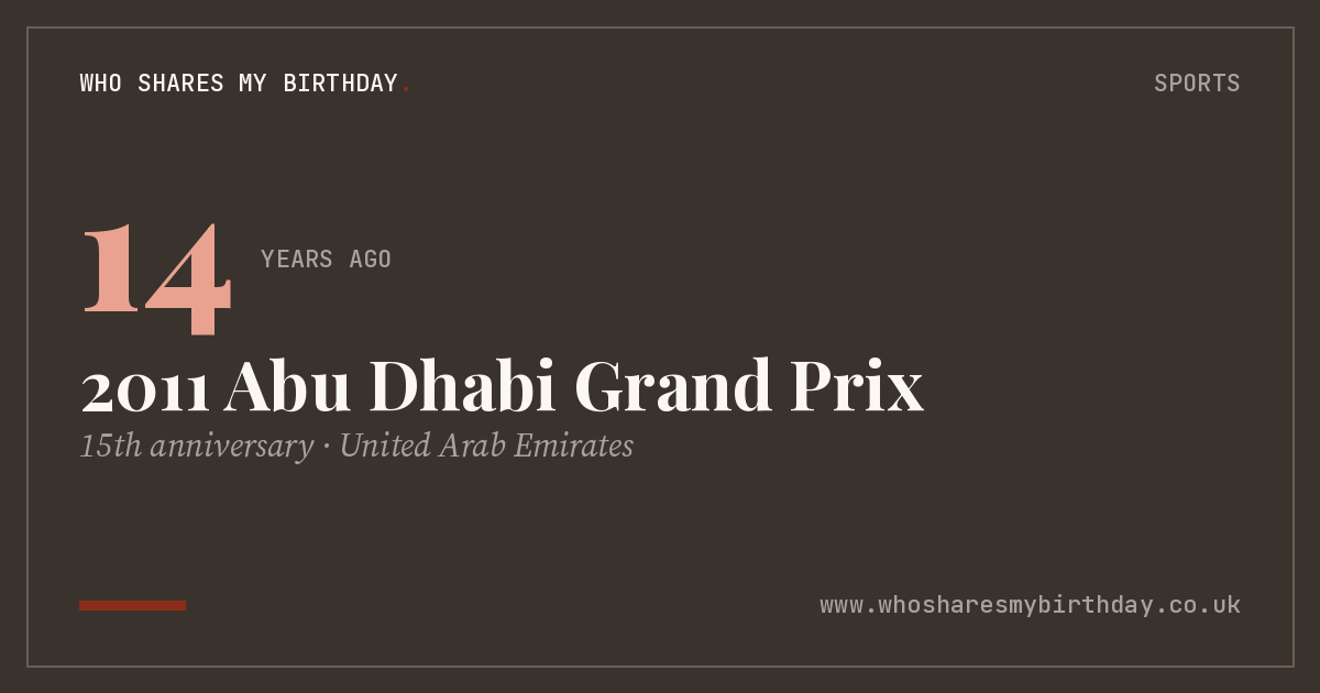 2011 Abu Dhabi Grand Prix