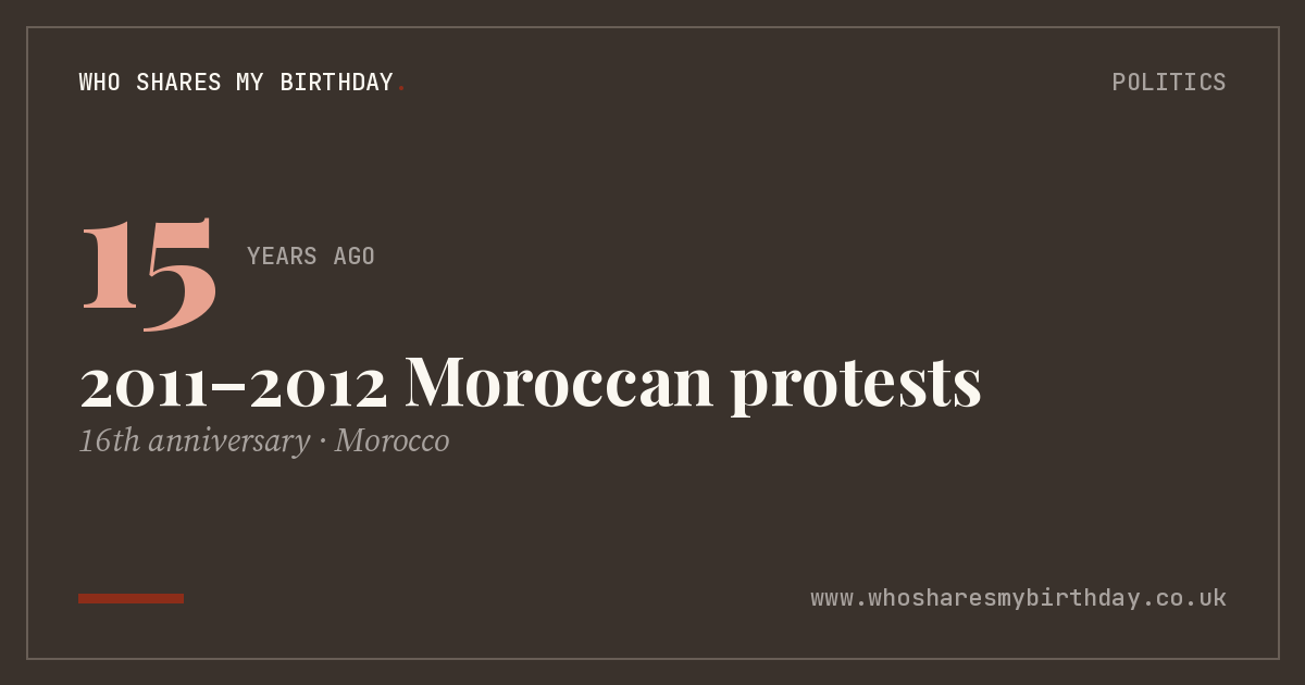 2011–2012 Moroccan protests