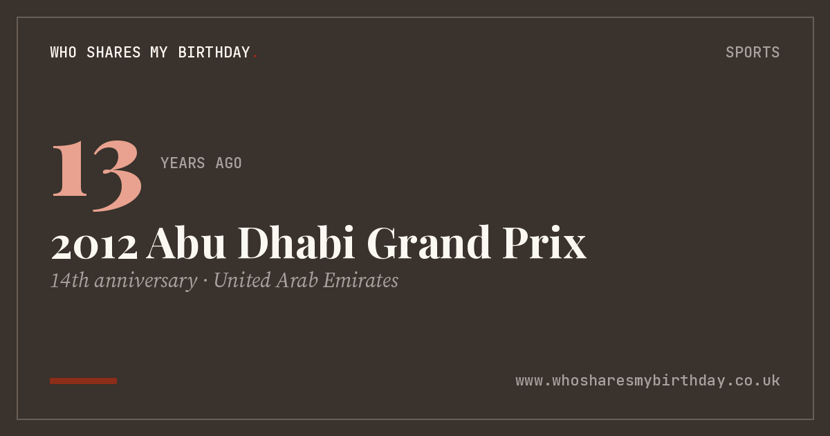 2012 Abu Dhabi Grand Prix