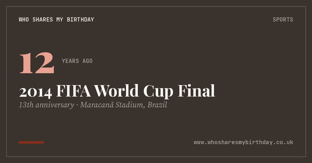 2014 FIFA World Cup Final
