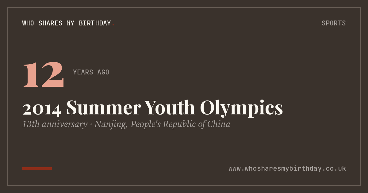 2014 Summer Youth Olympics