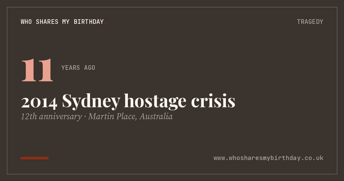 2014 Sydney hostage crisis