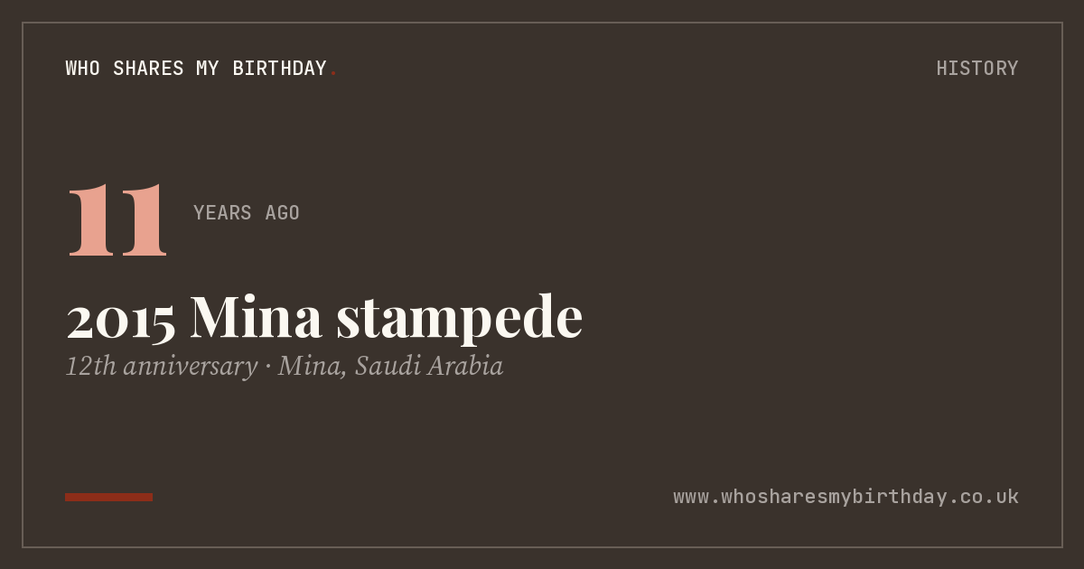 2015 Mina stampede