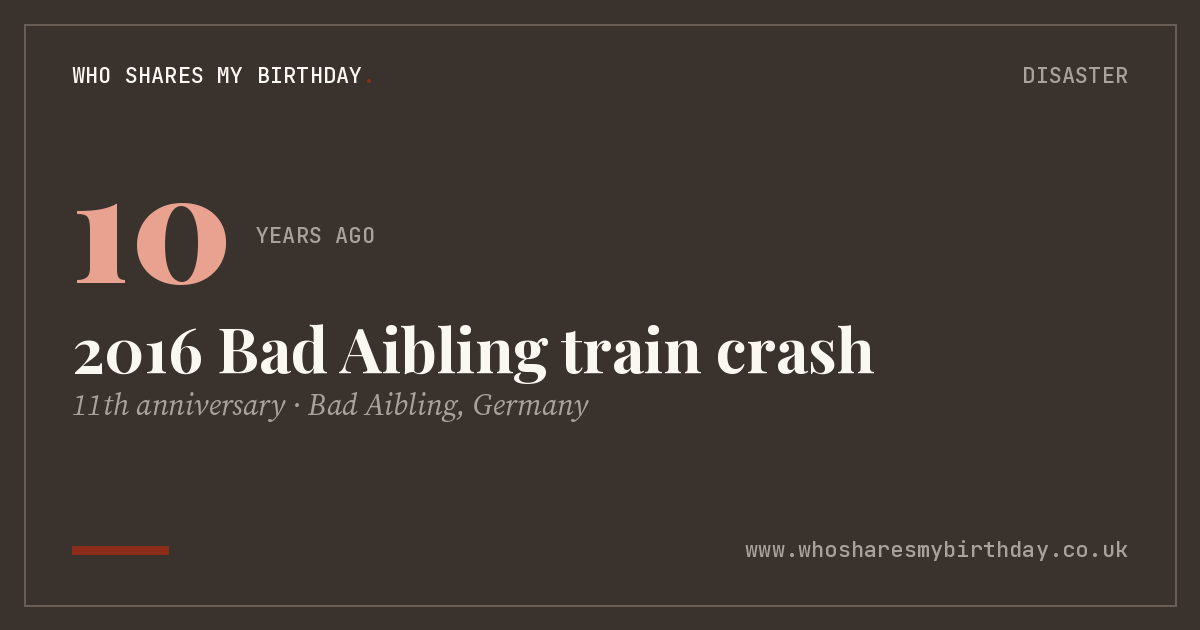 2016 Bad Aibling train crash