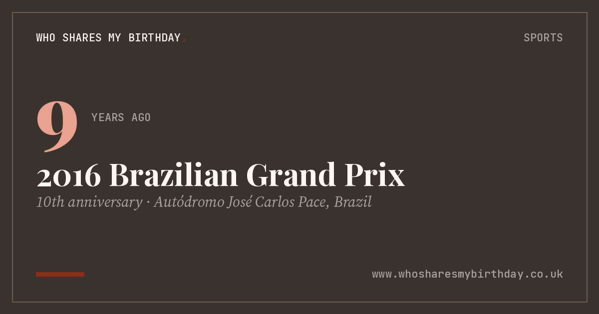 2016 Brazilian Grand Prix