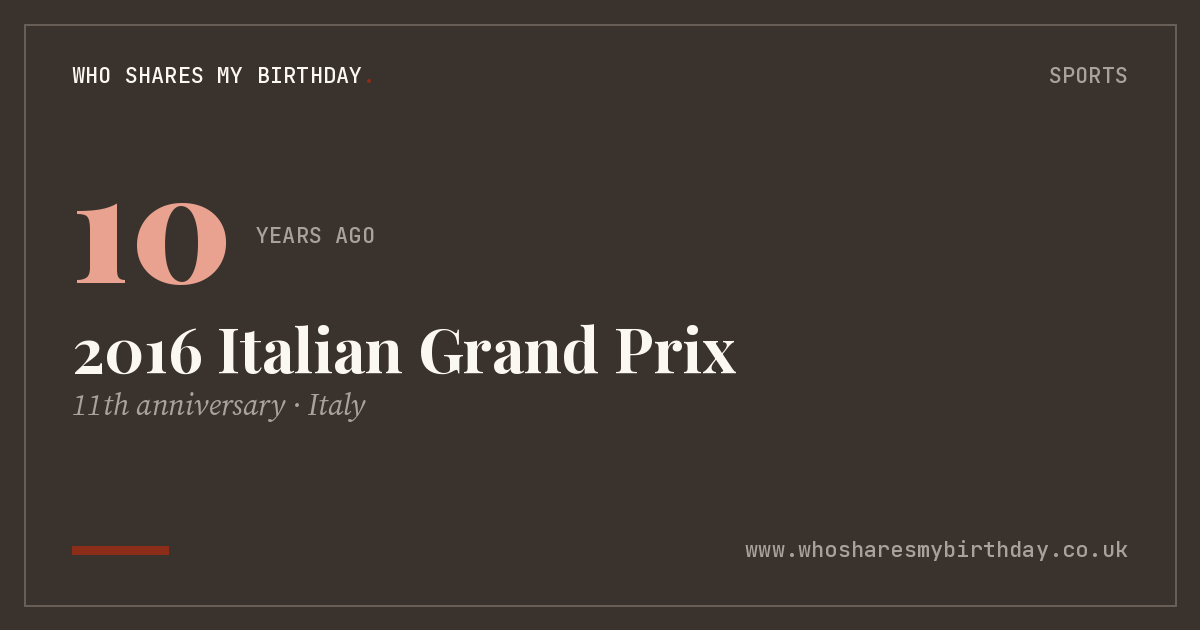 2016 Italian Grand Prix