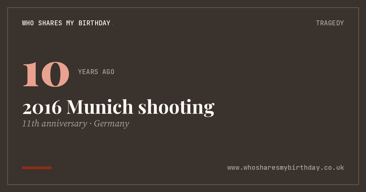 2016 Munich shooting