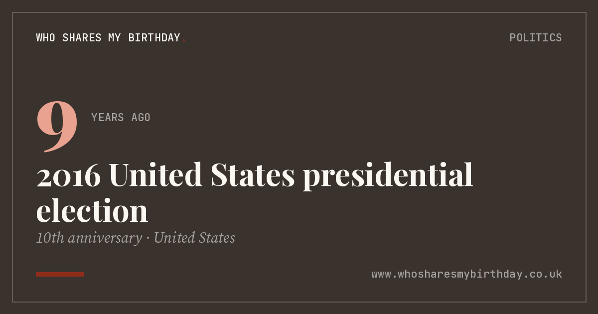2016 United States presidential election