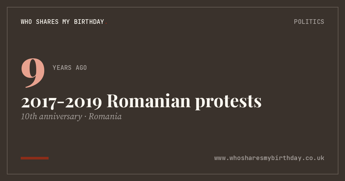 2017-2019 Romanian protests