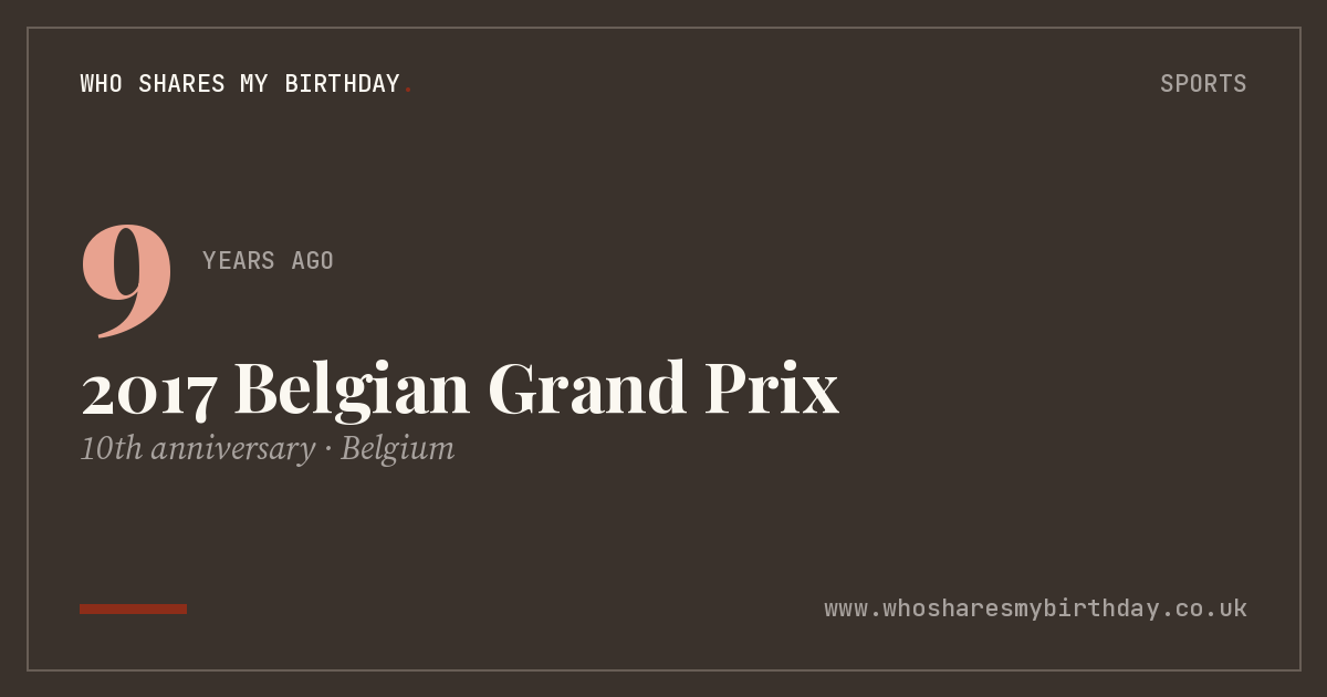 2017 Belgian Grand Prix