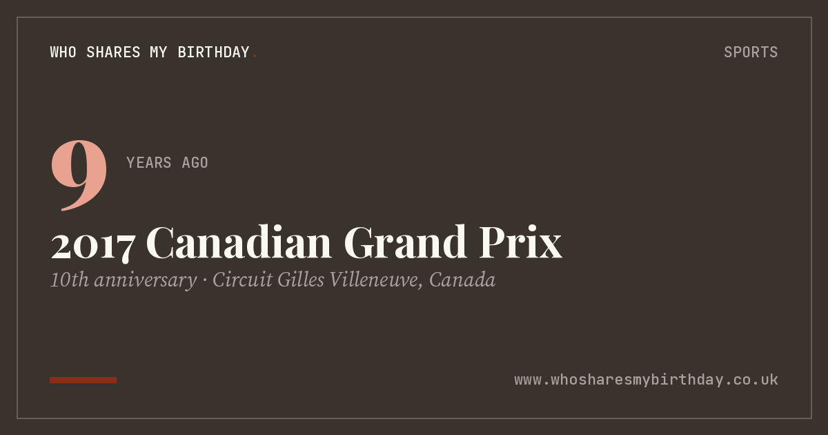 2017 Canadian Grand Prix