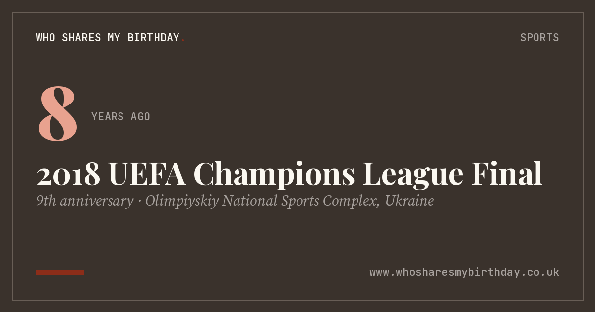 2018 UEFA Champions League Final