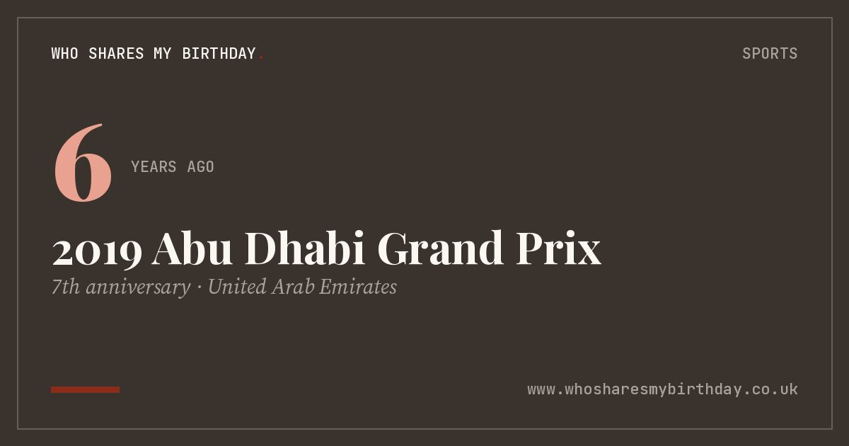 2019 Abu Dhabi Grand Prix