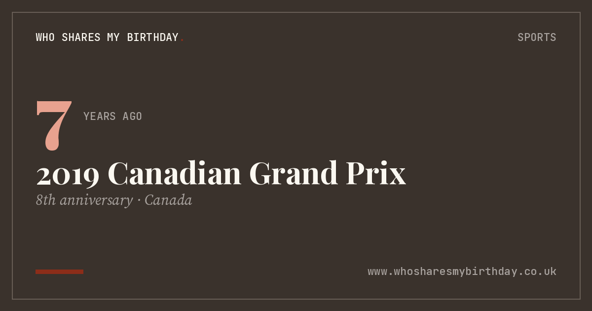 2019 Canadian Grand Prix