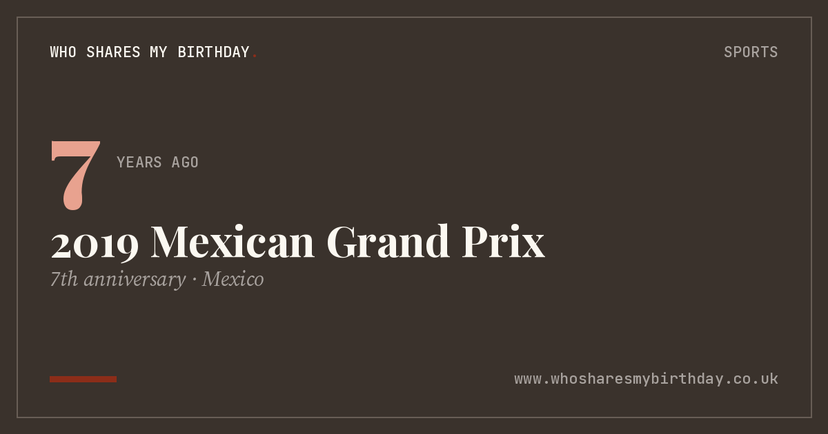2019 Mexican Grand Prix