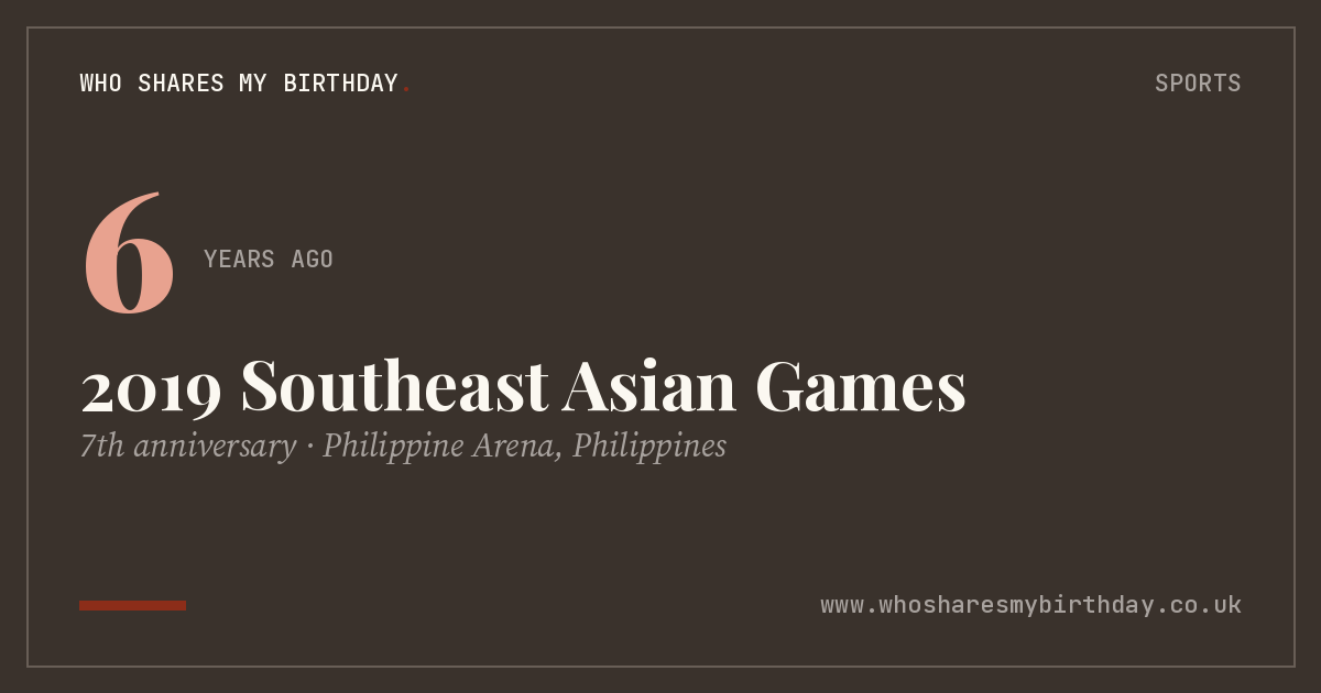2019 Southeast Asian Games