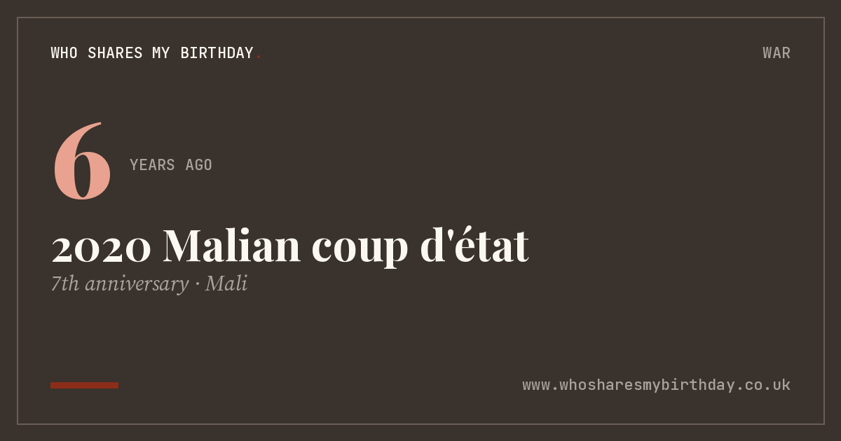 2020 Malian coup d'état