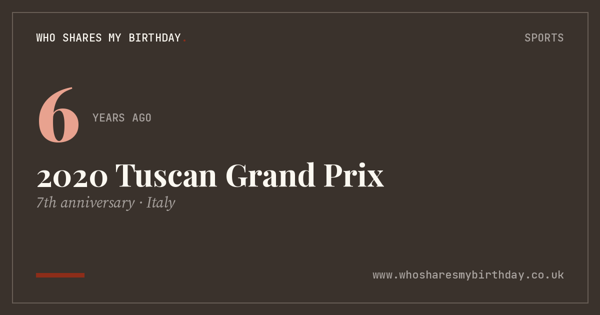 2020 Tuscan Grand Prix