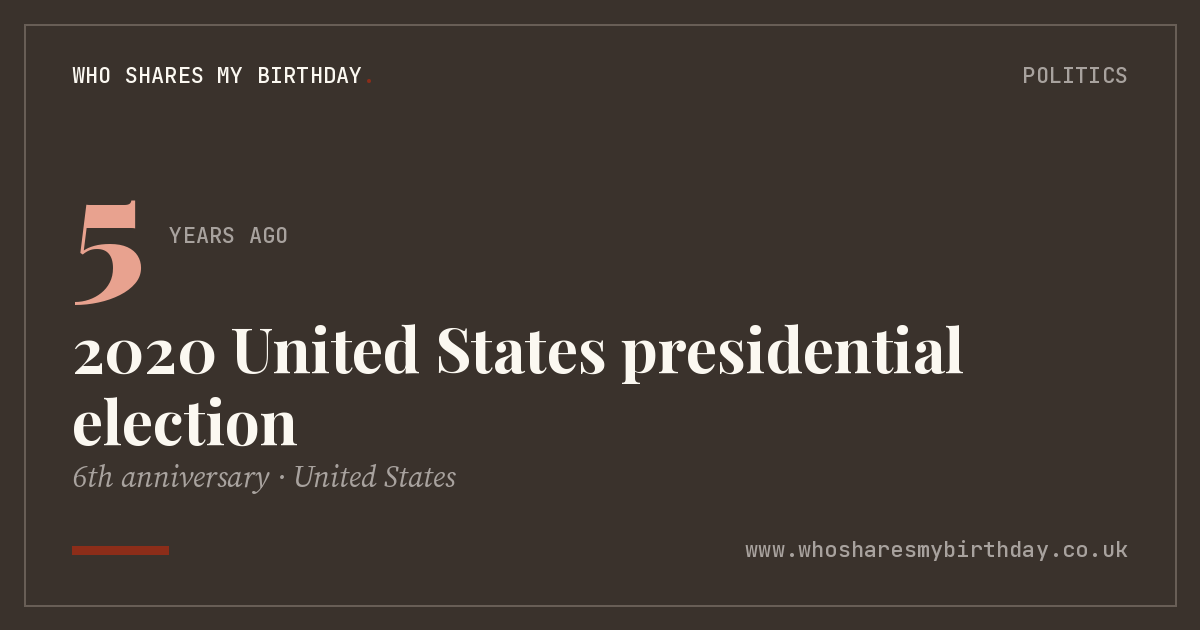 2020 United States presidential election