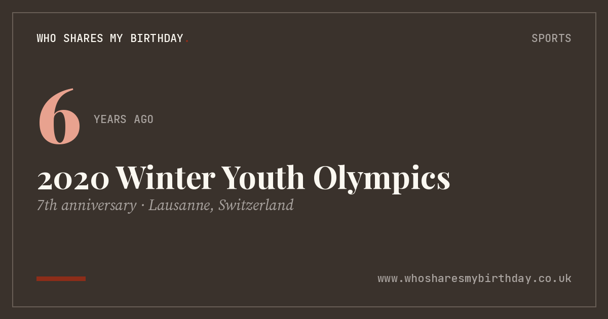 2020 Winter Youth Olympics
