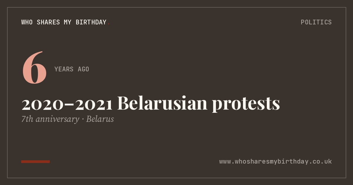 2020–2021 Belarusian protests