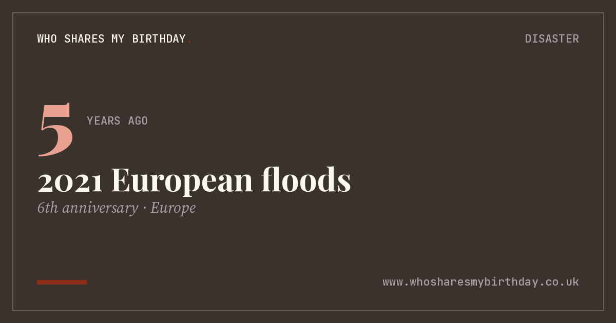 2021 European floods