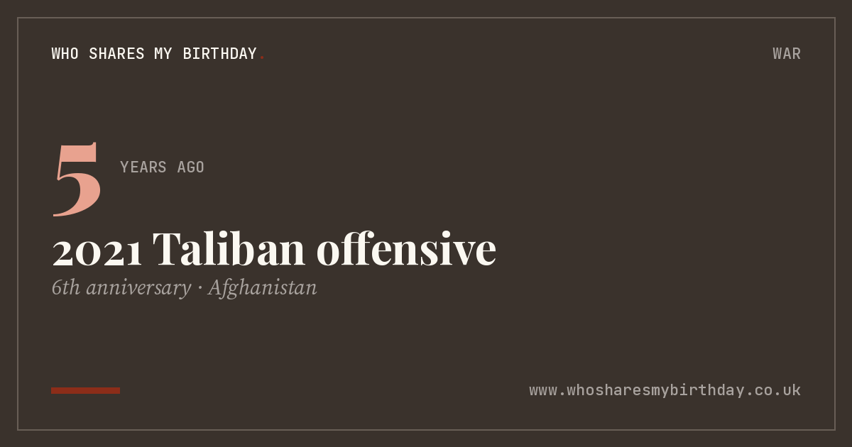 2021 Taliban offensive