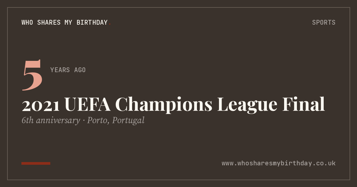 2021 UEFA Champions League Final