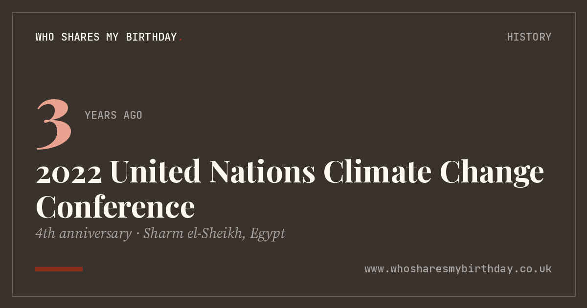 2022 United Nations Climate Change Conference