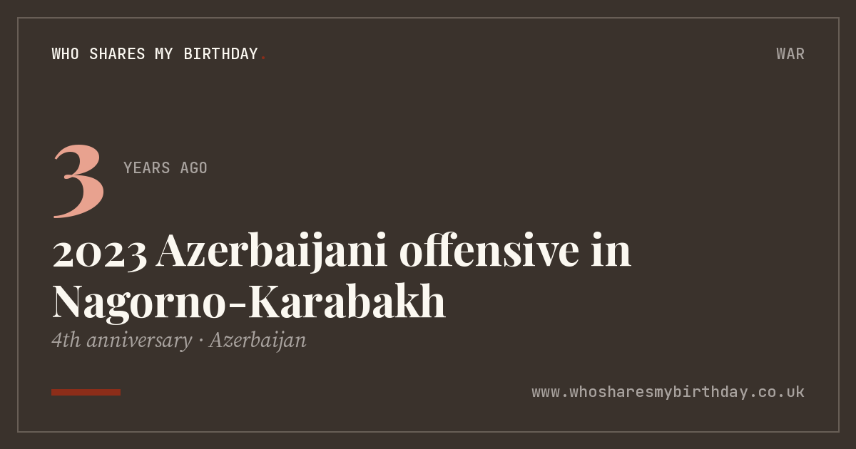 2023 Azerbaijani offensive in Nagorno-Karabakh