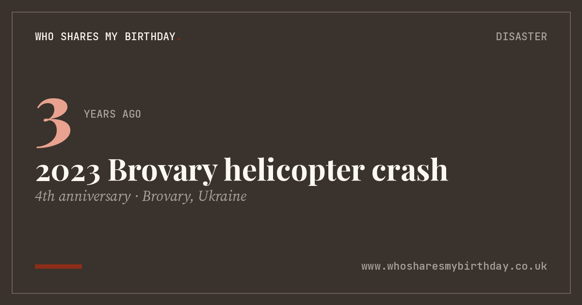 2023 Brovary helicopter crash