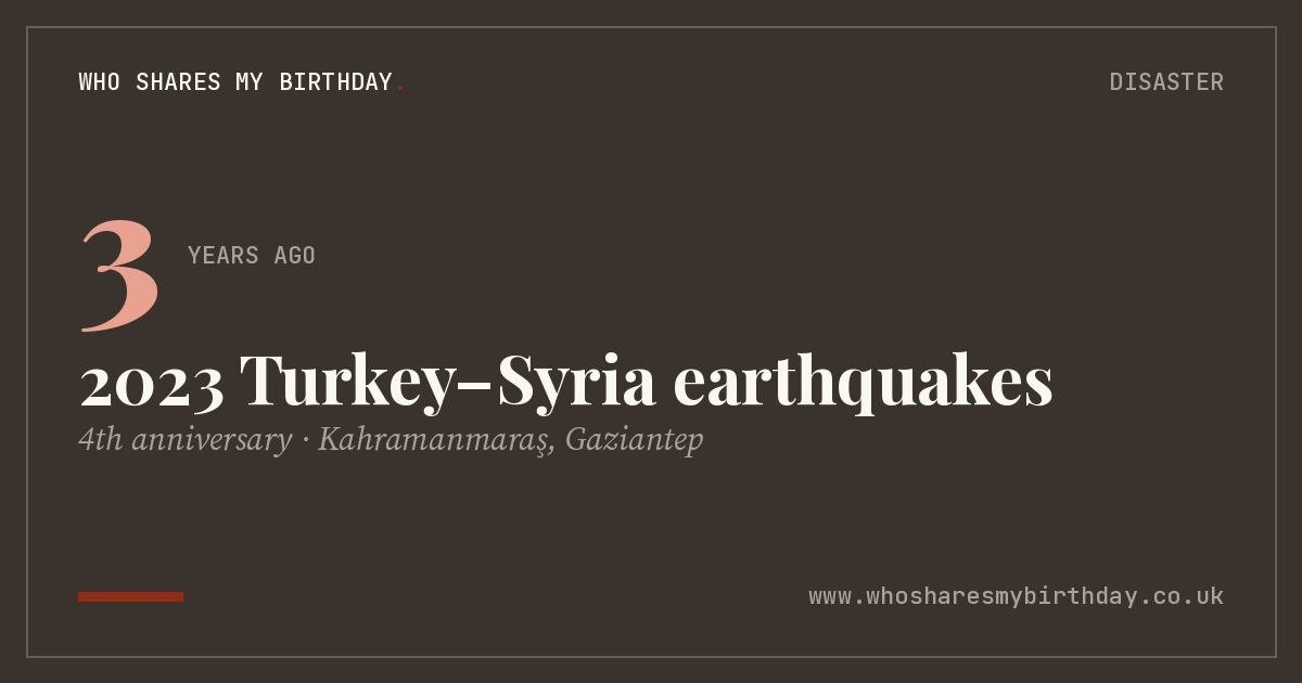 2023 Turkey–Syria earthquakes