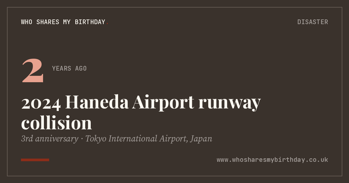 2024 Haneda Airport runway collision