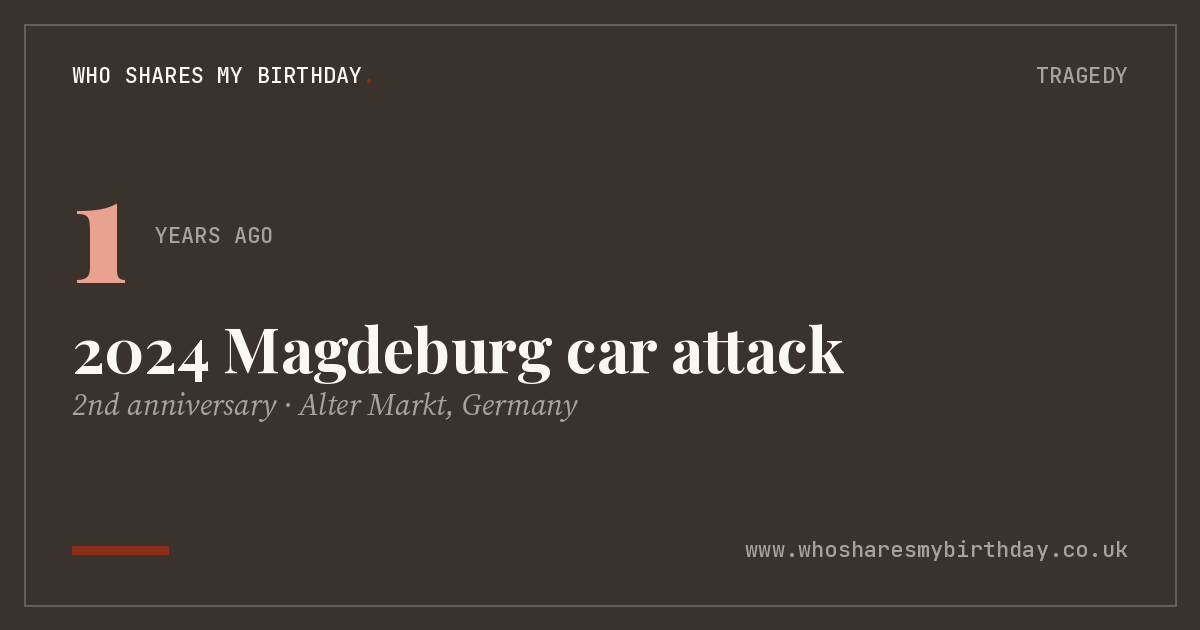 2024 Magdeburg car attack