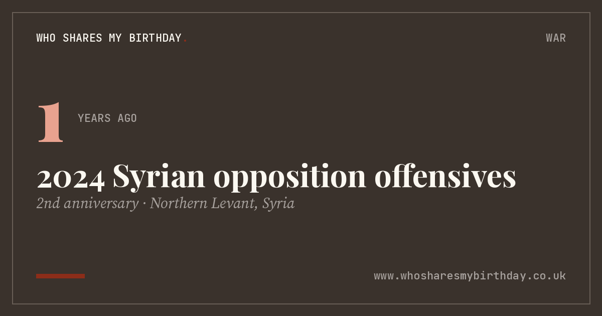 2024 Syrian opposition offensives