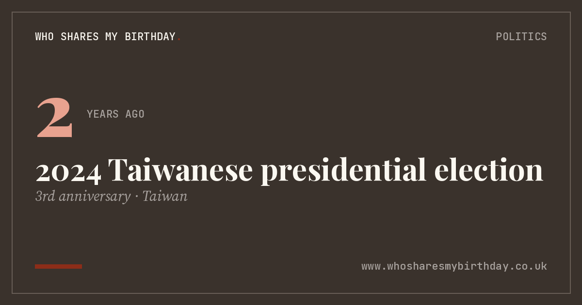 2024 Taiwanese presidential election