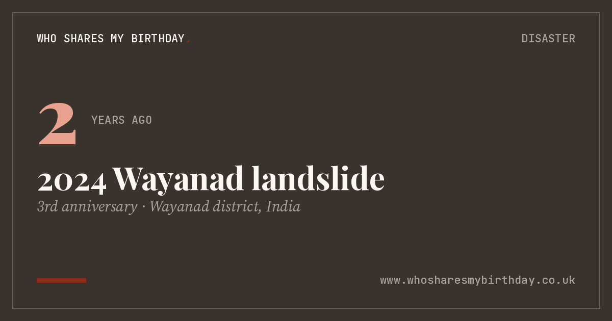 2024 Wayanad landslide