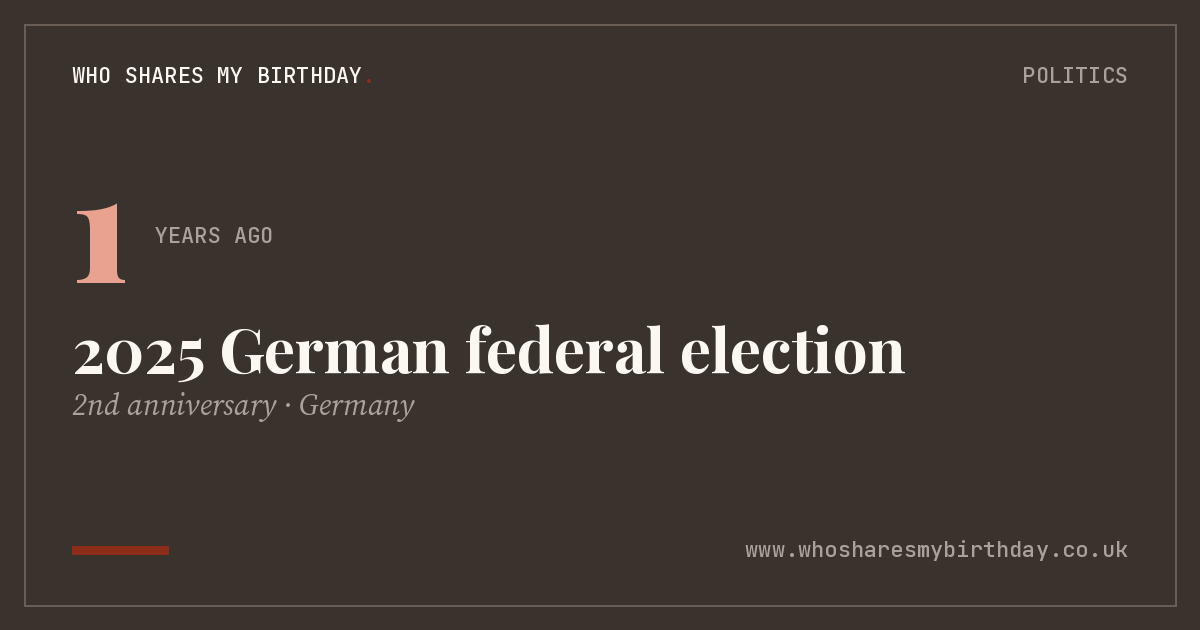 2025 German federal election